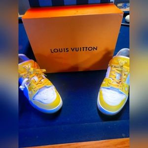 Louis vuitton sneakers men size 11 (44) Yellow/White